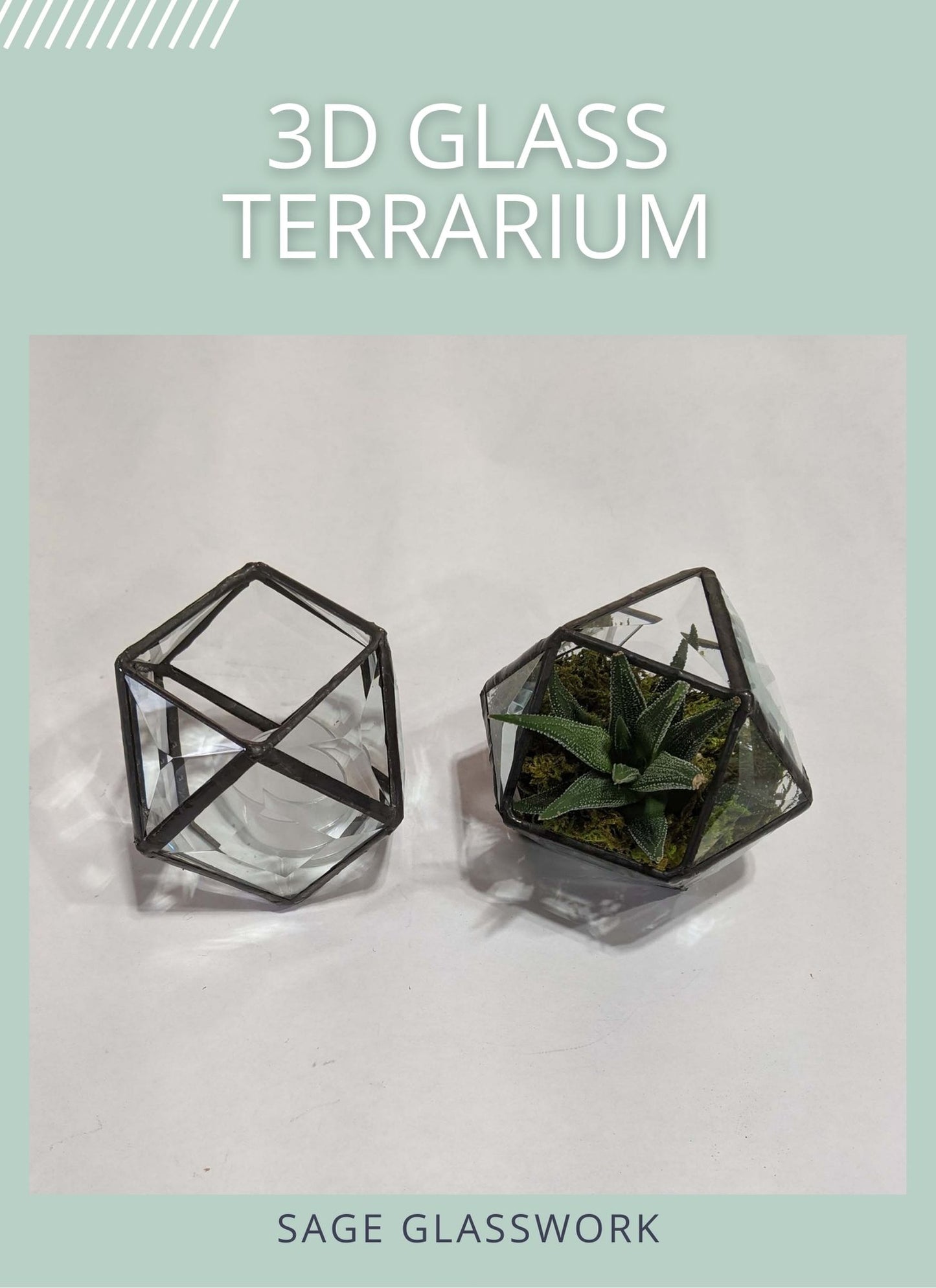 3D Geometric Glass Terrarium/Candle Holder TUTORIAL