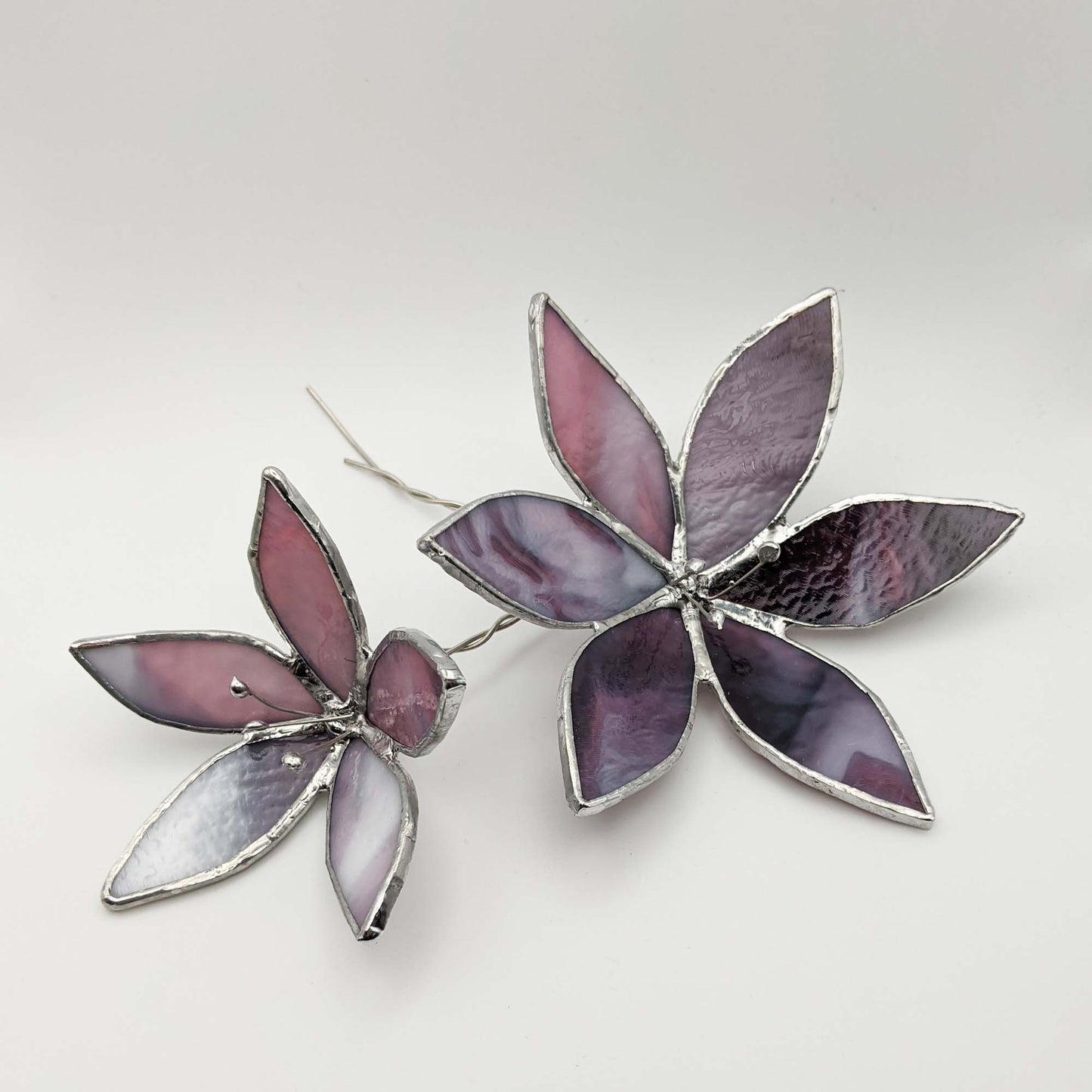 3D Lily Flower Stem TUTORIAL stained glass pattern