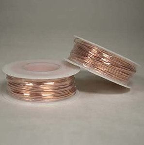Bare Copper wire 4 ounce spools  in 14 gauge, 16 gauge, 18 gauge, 20 gauge