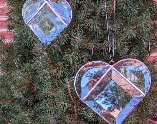 Stained Glass Bevel Heart